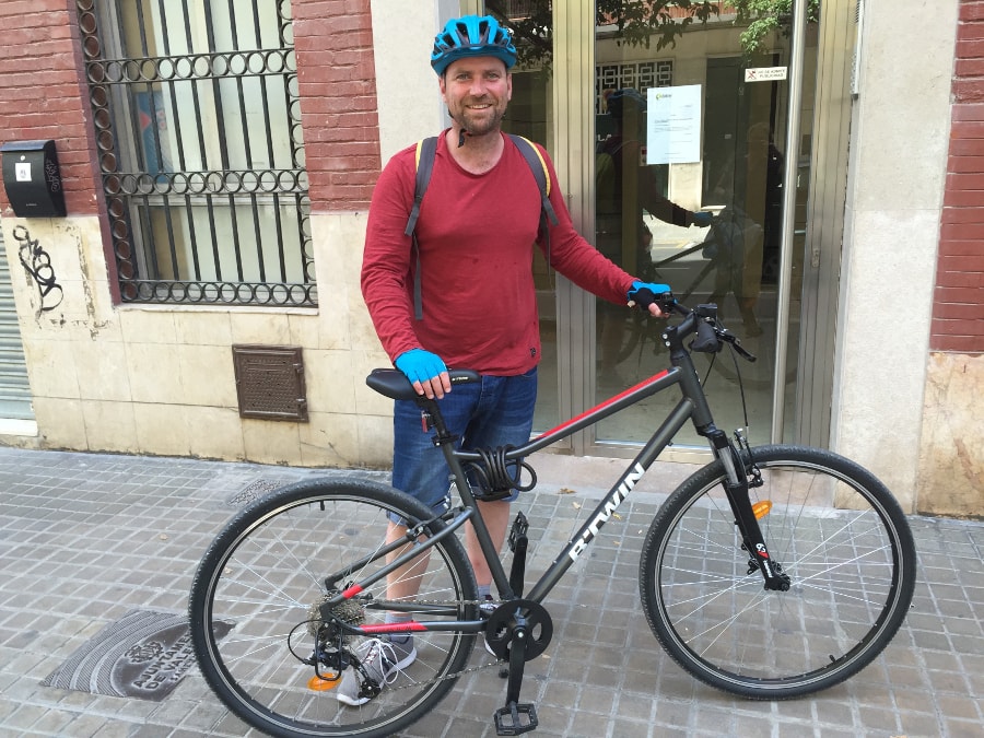 Chris van Bikealao op een fietstour