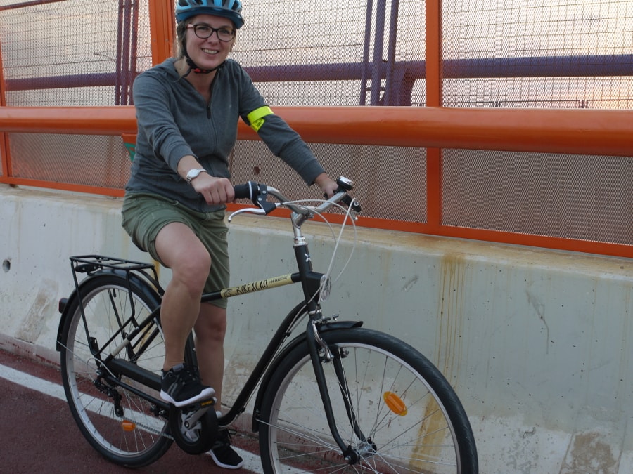 Klara from Bikealao on a bike tour